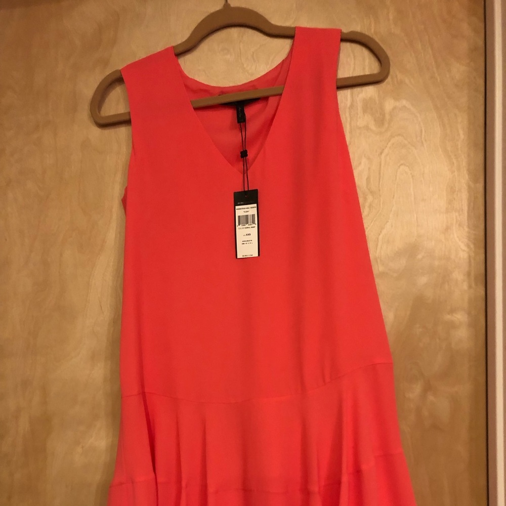 BCBG coral dress